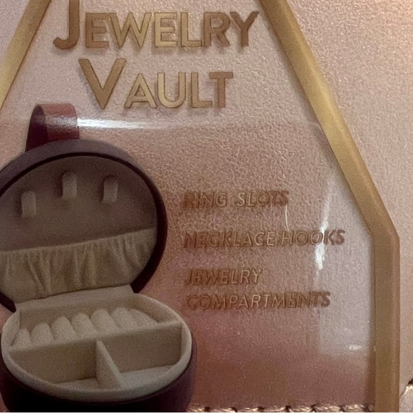 Rose Gold Travel Jewelry Organizer - Picture 2 of 3